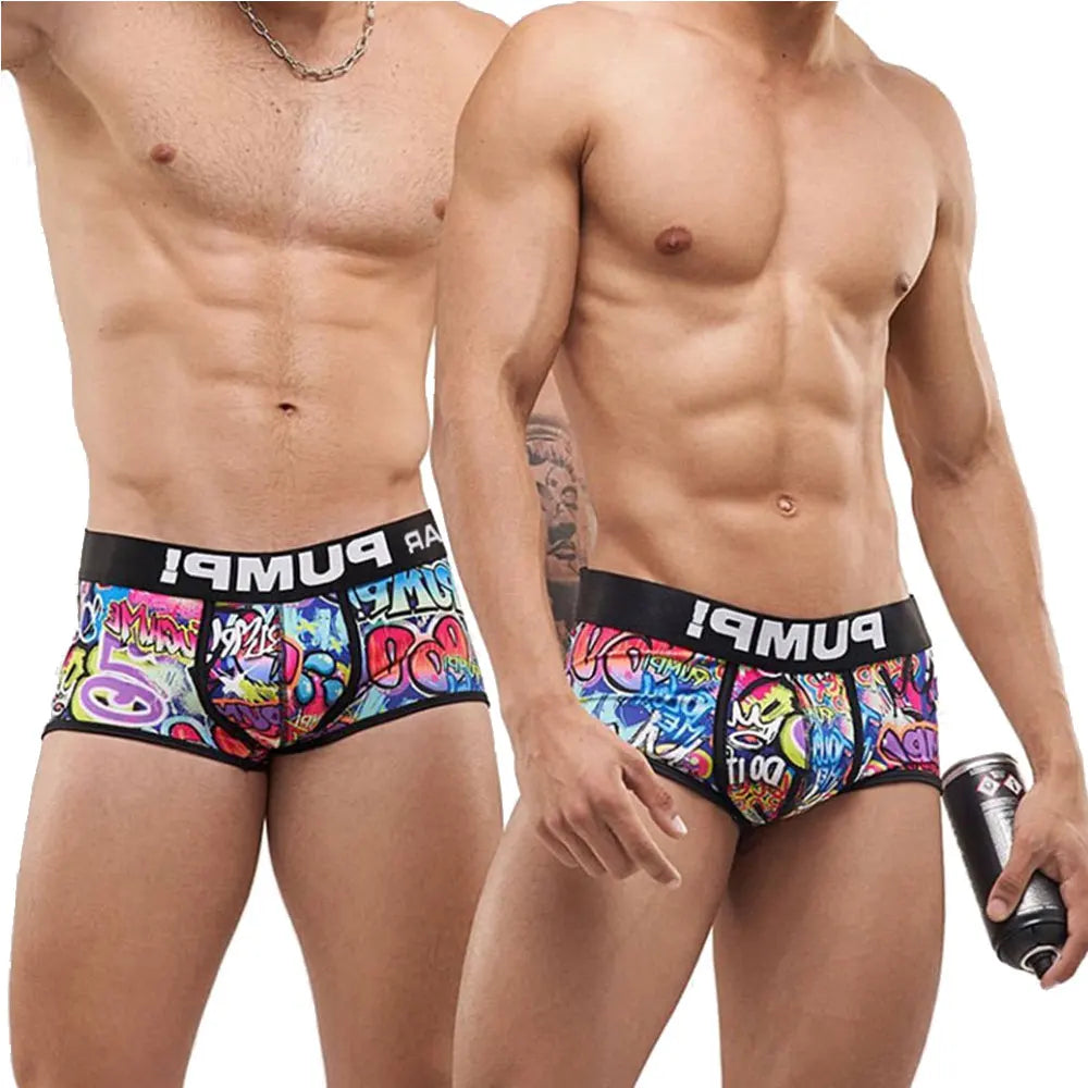 Men's Sexy Graffiti Briefs – Low Waist Jockstrap