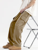Men Oversize Black Cargo Pants