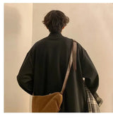 Men Velvet Slim Fit Turtleneck