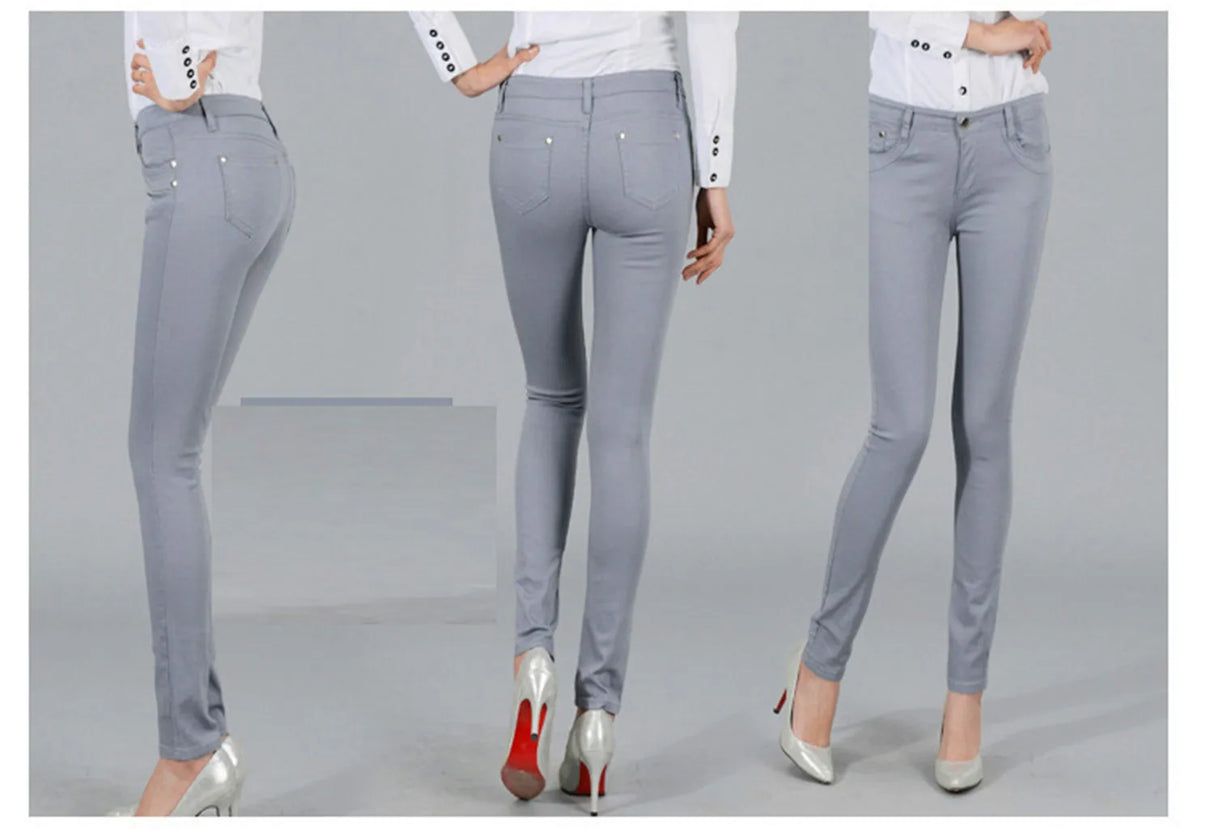 Women White Office Pants