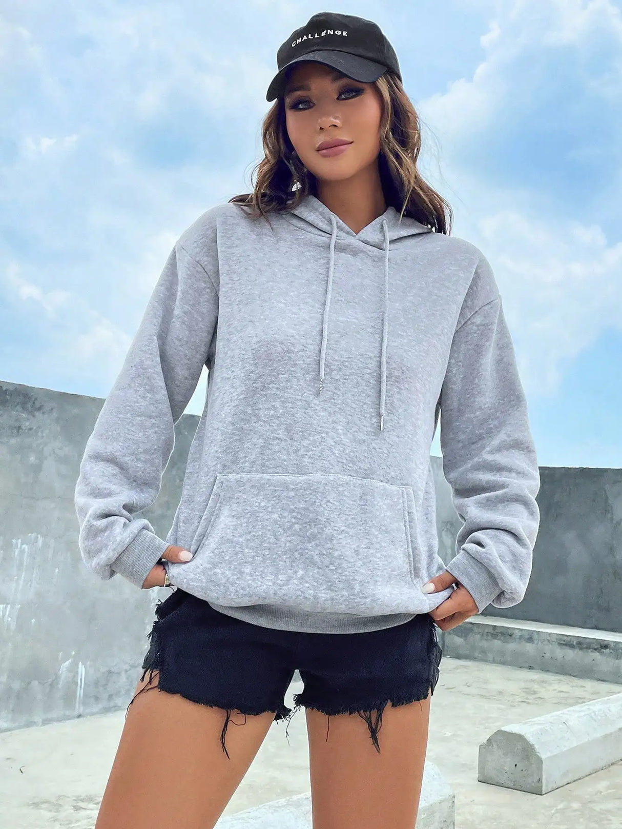 Solid Pocket Hoodie