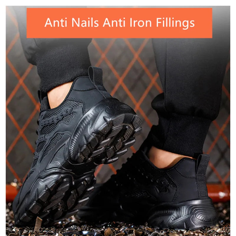 Women Safety Shoes Protective Security Sneakers