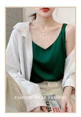 Satin Silk V-Neck Cami