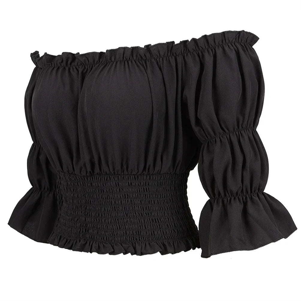 Medieval Pirate Peasant Blouse Costume Top