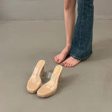 Clear Open Toe Platform Mules – Summer 2025