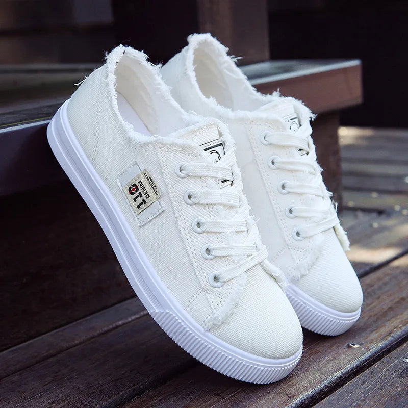 Women Canvas Shoes Lightweight Flat Sneakers