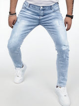 Men Distressed Slim Jeans