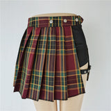 Women Gothic Patchwork Mini Skirt