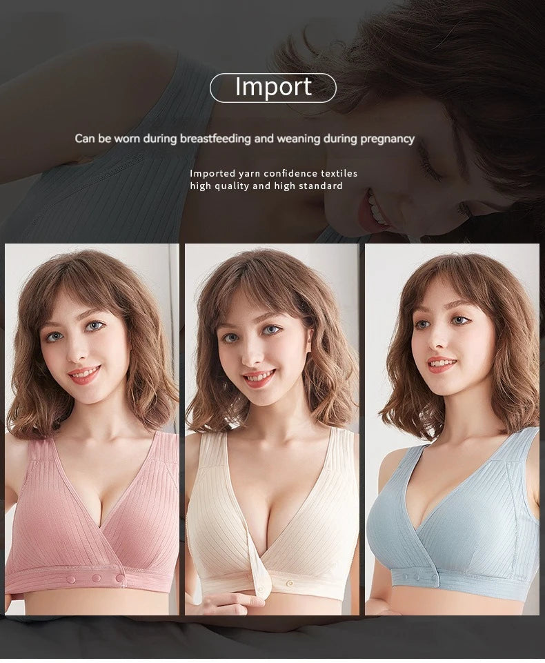 Women Front Buckle Cotton Bra