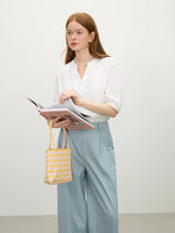 Women Pleated Office Relaxed Fit Blouse