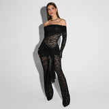 LaceReign™ – See-Through Party Jumpsuit (Seductive, Sheer & Chic)
