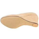 Classic Pointed Wedge Pumps – Black Faux Suede 2025