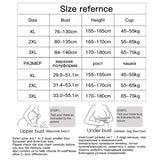 Size chart for HeatHold™ Thermal Slim Inner Vest, including bust, height, and cup measurements for women.