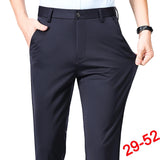 Men's Plus Size Business Trousers – Classic Black