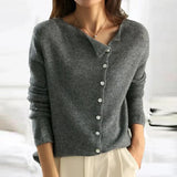 Women's Elegant Button Knit Cardigan