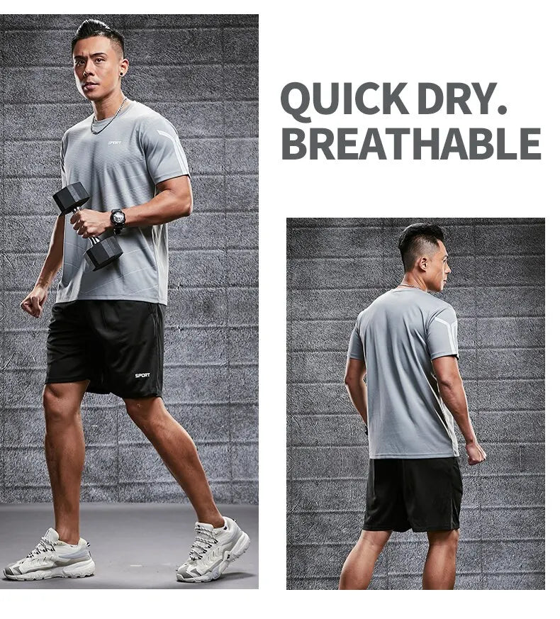 Men Quick-Dry Summer Sports Set