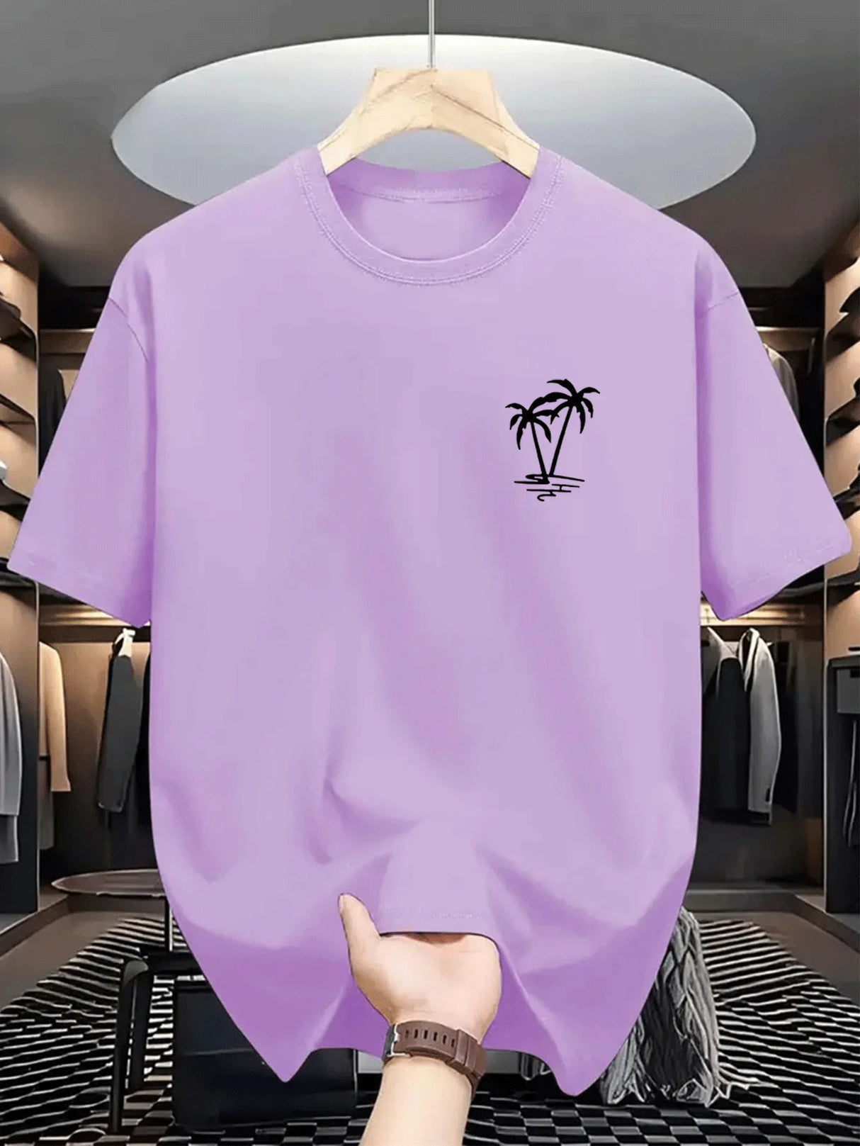 Men Coconut Print T-Shirt