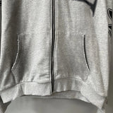 Men Rhinestone Zipper Hoodie