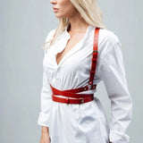 Women Red Harness Corset
