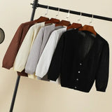 Women Crochet Long Sleeve Cardigan