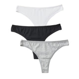 Women Cotton Low Waist Thongs