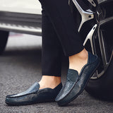 Men Italian Style Leather Moccasins