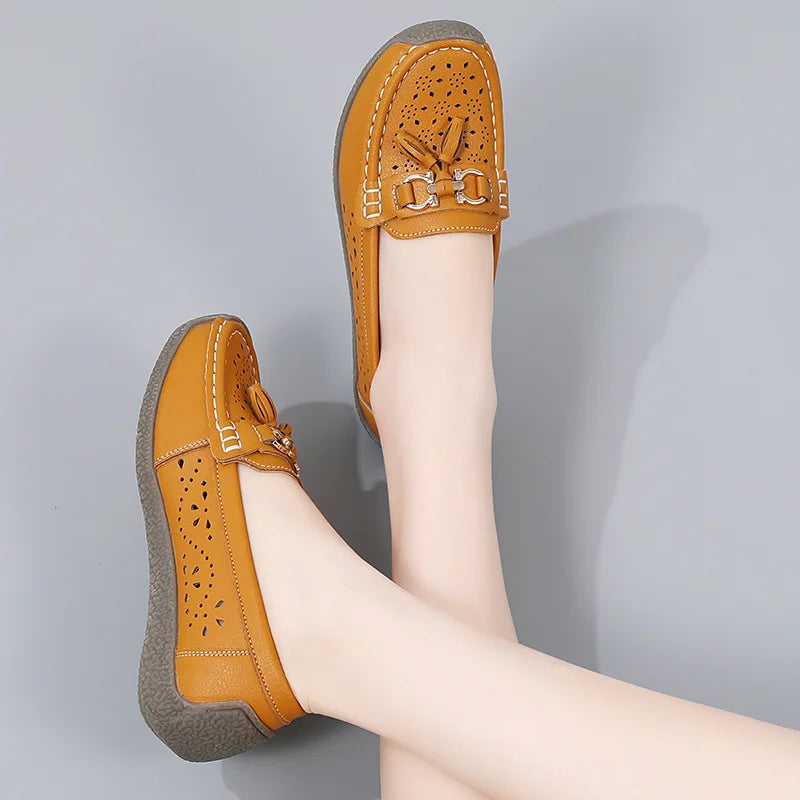 Round Toe Nurse Loafers – Soft Sole & Non-slip 2025