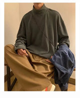 Men Velvet Slim Fit Turtleneck