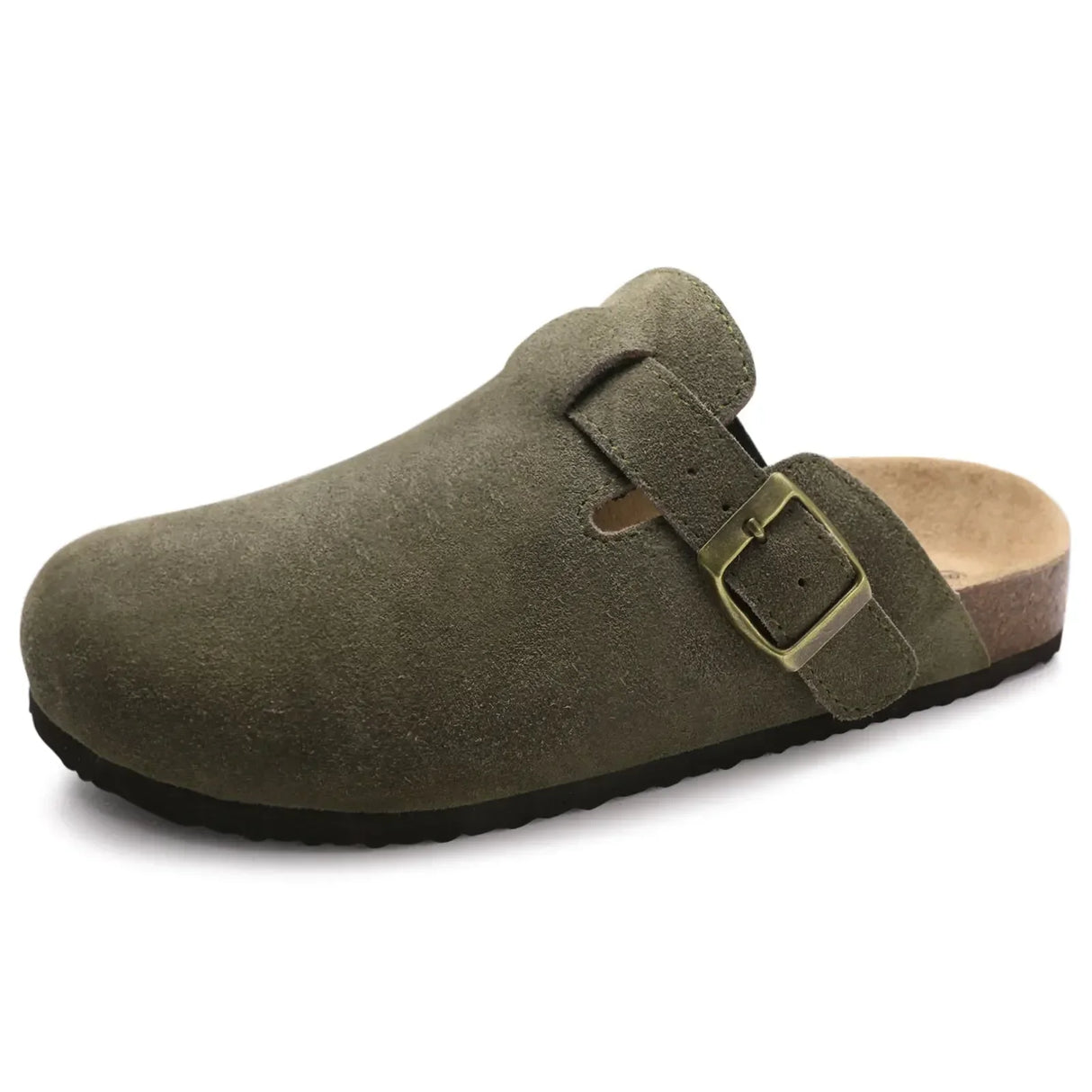 Men Suede Cork Mules
