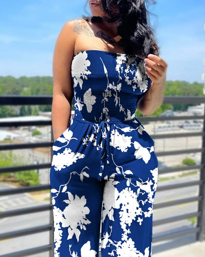 DotBella™ – Polka Dot Off Shoulder Jumpsuit (Playful, Retro & Summer-Ready)