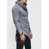 Men's Plus Size 5XL Hoodie – Turtleneck Sweatshirt