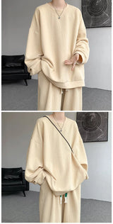 Men’s Plus Size Plain Tracksuit Set M–5XL