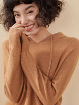 Women's 100% Cashmere Hooded Sweater