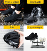 Unisex Breathable Steel Toe Safety Shoes