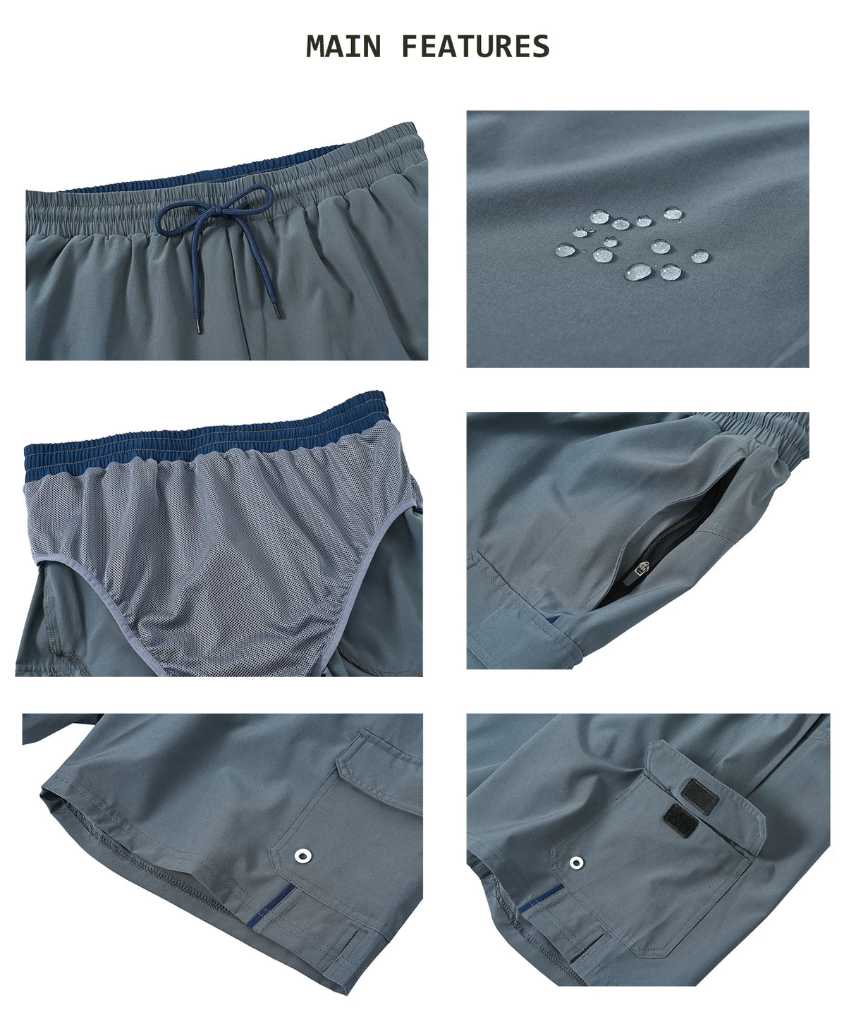 Men Quick Dry Swim Shorts