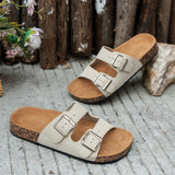 Women’s Luxury Square Toe Thick Sole Slides