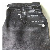 Women Denim Print Stretch Leggings