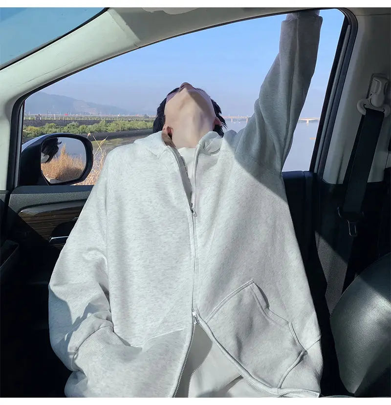 Plus Size Men’s Zip-Up Hoodie