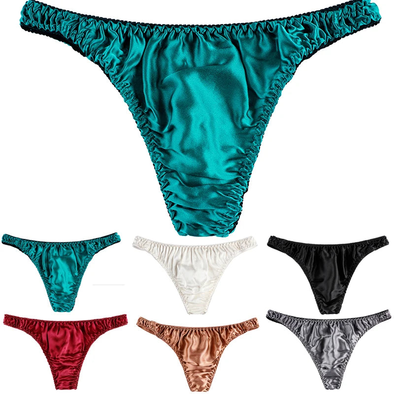 Men's Silk Underwear – Seamless Low Rise