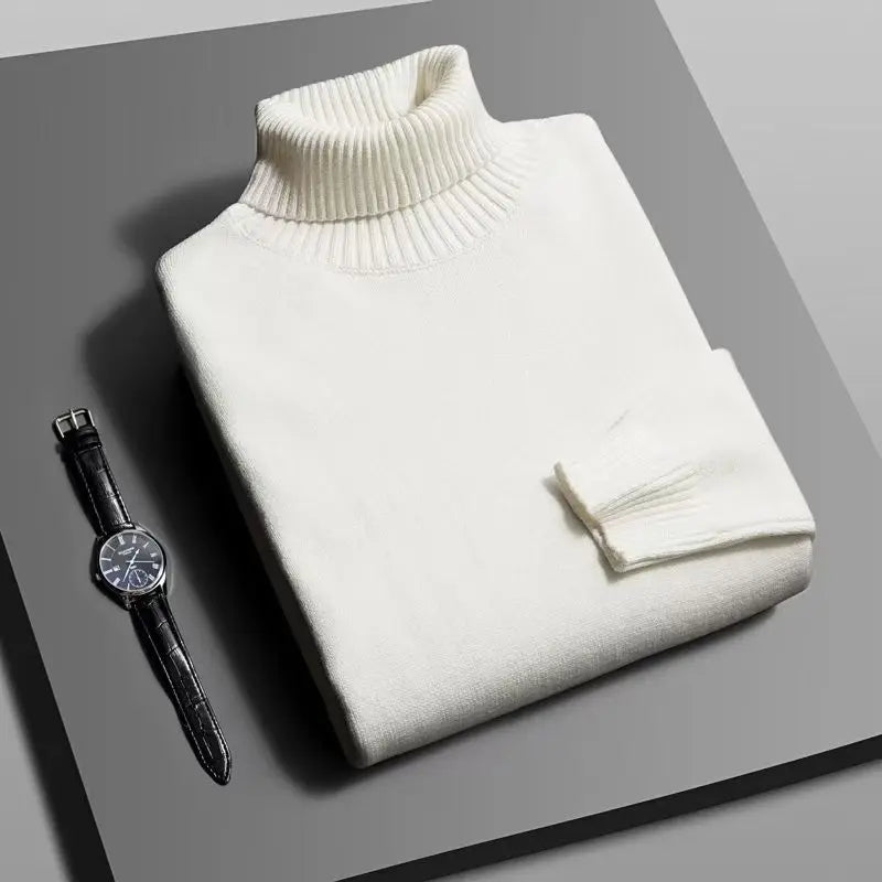 Men Slim Fit Turtleneck Sweater