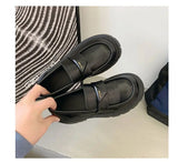 Women’s Office Black Loafers Low Heel Shoes