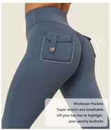 High Waist Push-Up Women's Yoga Pants – Sexy Pocket Workout Leggings