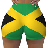 Women High Waist Skinny Shorts