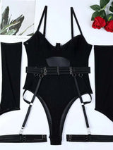 Women Mesh Splicing Suspender Jumpsuit