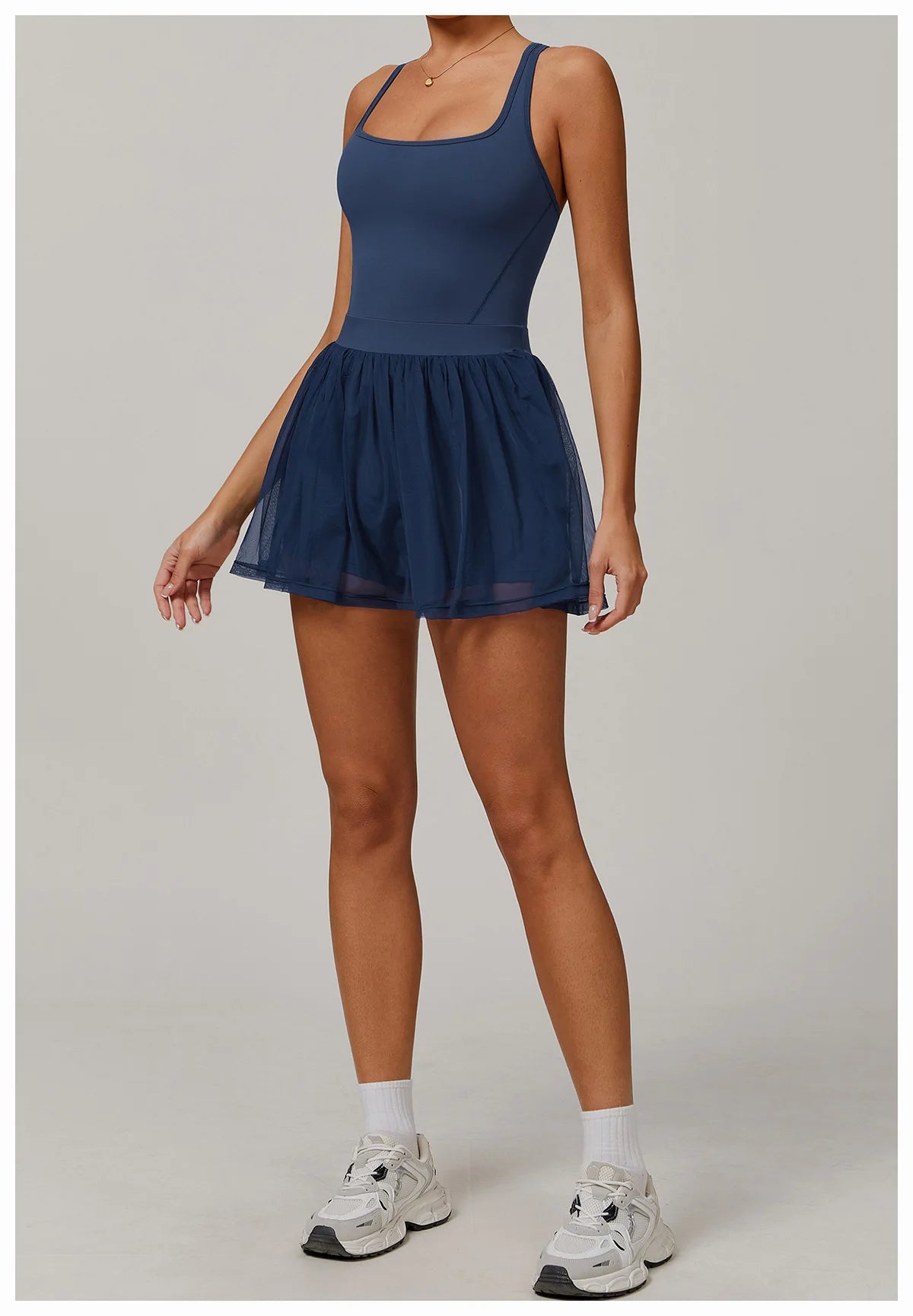 Women Mesh Breathable Tennis Skirt