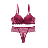 Women Floral Lace Garter Set