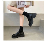 Women’s Office Black Loafers Low Heel Shoes