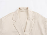 Wrinkled Suit Jacket Pant Set