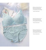 Women Vintage Lift Bra Set