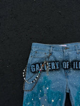 FlameShorts™ – Rhinestone Baggy Shorts (Y2K Flame Street Look)